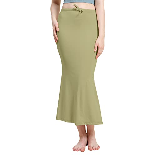 Image of Amazon Brand - Anarva Women Cotton Blended Saree Shapewear Regular Petticoat Skirt For Saree