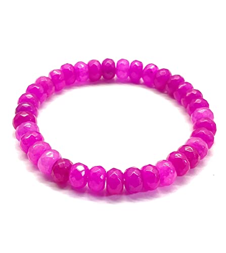 Bracelet calcédoine rose 8mm pour méditation et sérénité