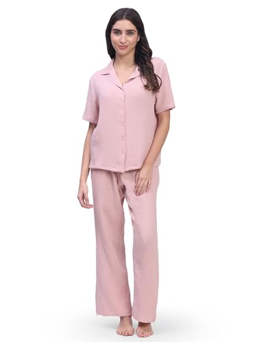 Image of B STORIES Women's Cotton Pyjama Set | Comfort and Relexed Nightsuit for Ladies