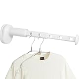 afhgdjr Reise Wäscheständer Klein Tragbar, mini Wäschetrockner Wandtrockner Ausziehbar, Platzsparender, Geeignet für mehrere Szenarien, Kleiderbügel für bis zu 7 Kleidungsstücke.