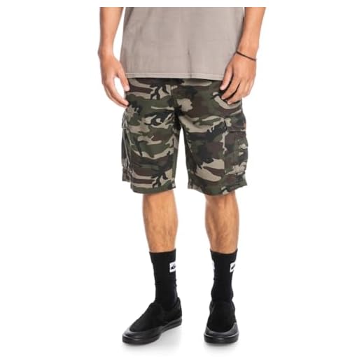 Quiksilver Crucial Battle - Short Cargo para Hombre Walk Shorts, Hombre, Camo Print Crucial Battle, 31