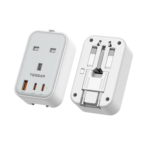 TESSAN UK to Universal Travel Adapter 1 Pack
