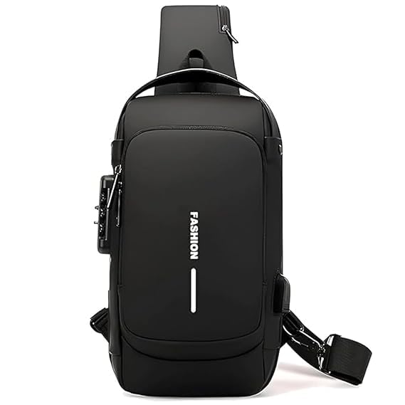 Fashion Sling Bag for Men Stylish Crossbody Backpack for Men & Women, Anti-Theft Chest Bag with USB Charging Port, Messenger Bags, Casual Shoulder Bag-picture-12
