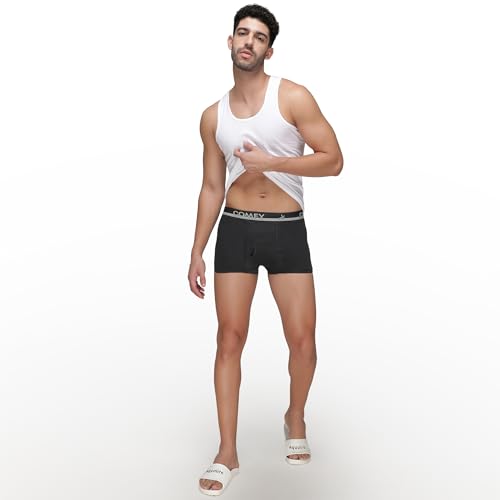 Image of Amul Comfy Men's Trunk Underwear | Soft Outer Elastic | Soft Waistband | Breathable Comfortable Innerwear | Pack of 2 | Color May Vary