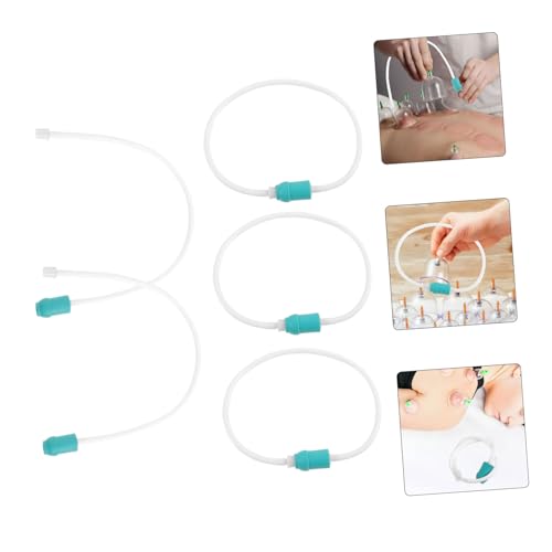 Holibanna: Manguera de extensión universal para ventosas, 5 piezas, tubo de vacío resistente de plástico para máquina de ventosas, accesorio para terapia y masaje miniatura 6