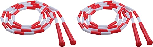 Champion Sports : Segmented Plastic Jump Rope, 7-ft, Red/White -:- Sold as 2 Packs of - 1 - / - Total of 2 Each