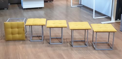 Chaise de salon 5 en 1 modulable Jaune Magic Amber pour optimisation d'espace - 5