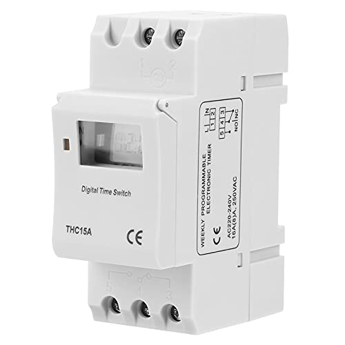 Minuterie Programmable THC15A Programmateur Automatique Éclairage et Chauffage Maison - 8