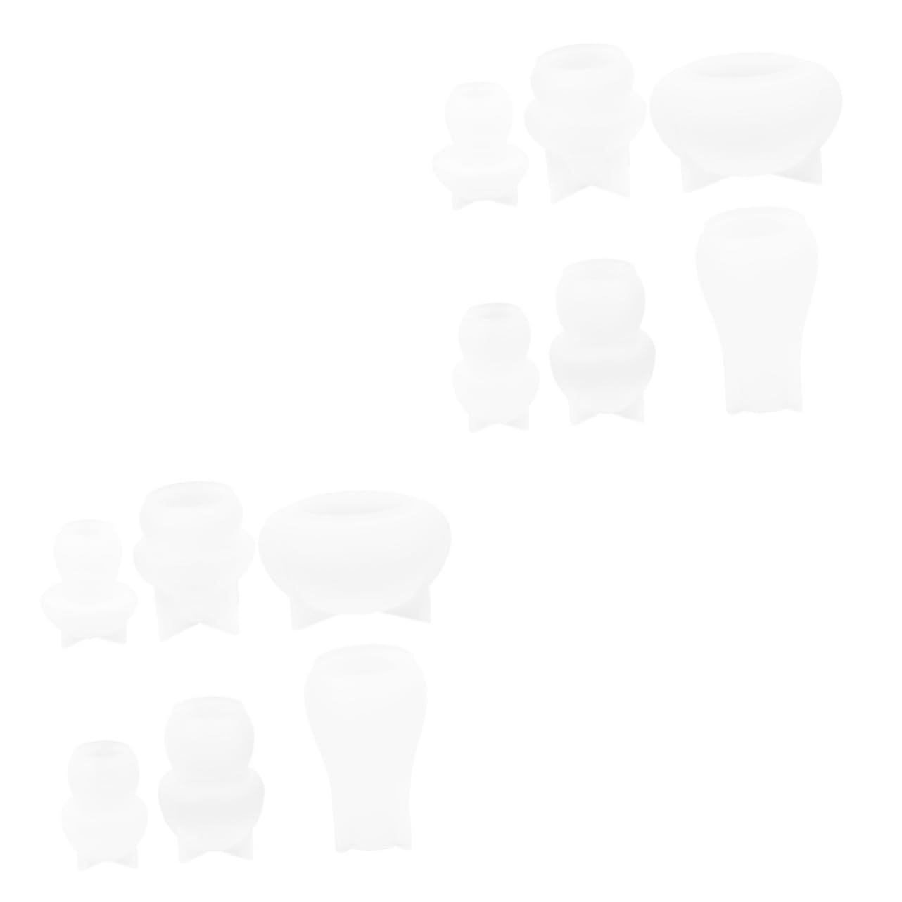 VILLCASE 2 Ensembles Moule Silicone de Champignon DIY Ensemble pour Artisanales Réutilisable et Non Adhésif pour Décoration Personnalisés