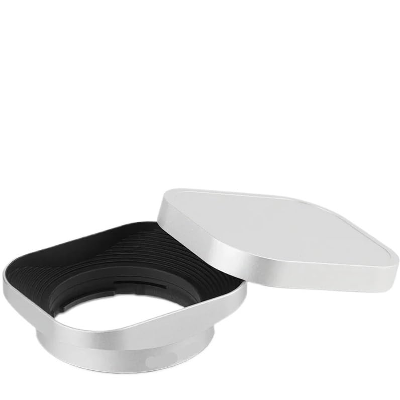 Camera Lens Hood, Compatible con Parasol Plateado Olympus 45mm F1.8