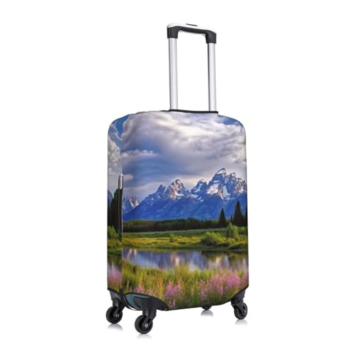 grand teton national park Luggage Covers for Suitcase Elastic Suitcase Cover Protector Dustproof Anti-Scratch Thicken Travel Luggage Cover Washable Baggage Covers Fit 18-32 Inch Luggage Small3