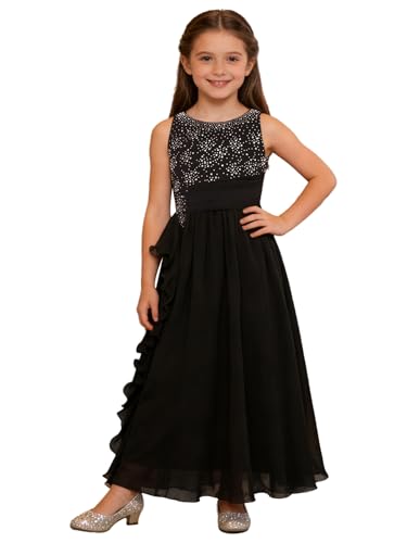 Robe de bal formelle avec volume princesse et finitions de concours fille