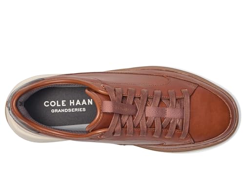 Cole Haan Cole Haan Men's Shoes - Grandpro All Day Court Leather Sneaker, Brit Tan/Dark Chocolate, 11-M US