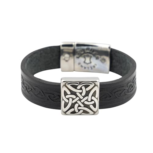 Pulsera Briomhar cuero nudo celta unisex miniatura 1