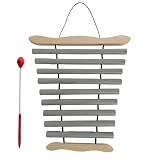9-Note Silver Chime Bar, Metal Wind Chime with Mallet, Handheld Percussion for Yoga Music and Early Education, Orff Instrument for Classroom or Studio, Handheld Sound Tools for Home