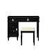 Poundex Bobkona Alice Flip up Mirror Vanity Set, Black