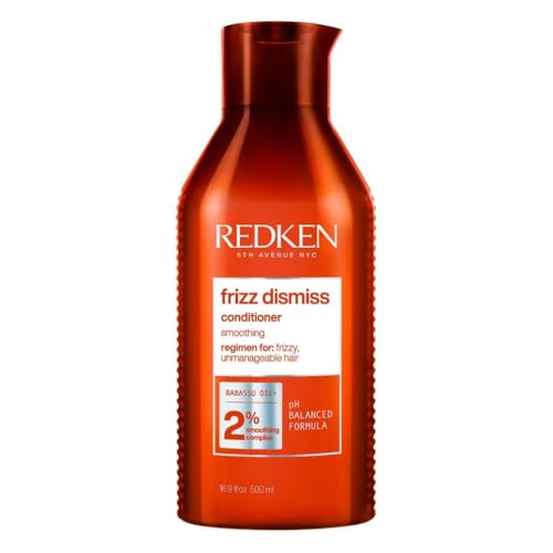 Redken | Balsamo professionale Frizz Dismiss, Azione disciplinante per capelli crespi e ribelli, 300 ml