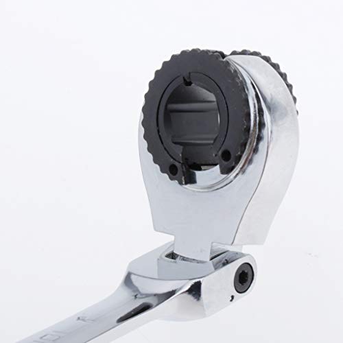 LOVIVER Chave De Catraca Métrica De Aço De 2 Blocos Chave De Boca