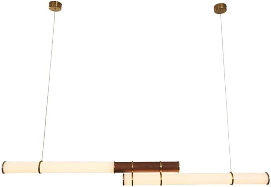Lustre suspendu moderne à double tige décalée, lampe acrylique créative
