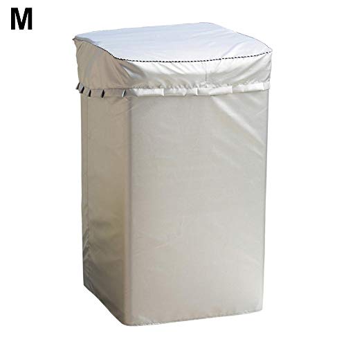 IrahdBowen Washing Machine Top Cover For Front Load Washer&Dryer Waterproof Dustproof Protector Silver -M/L