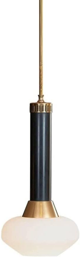 Lampe suspendue minimaliste en verre soufflé style mid-century