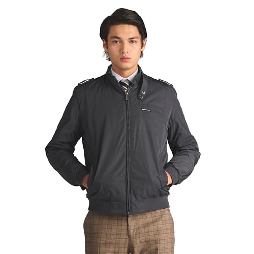 Image of Members Only Men's Iconic Racer Quilted Lining Jacket |Slim Fit|