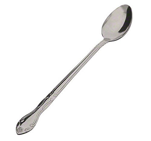 Thunder Group SLSF115 12-Pack Sunflower Ice Tea Spoon, Bright Finish