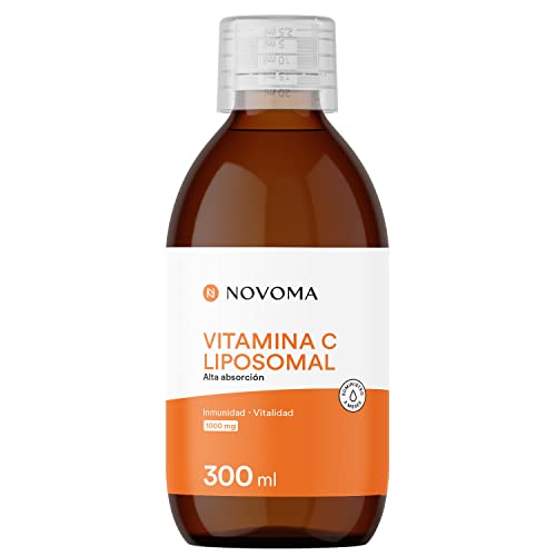 Vitamina C Liposomal 1000mg | Dosificación Potente y Máxima Absorción | Formulado con Vitamina C Quali®-C | Fabricado en el Reino Unido | Botella de 300 ml | NOVOMA (ex Nutrivita)