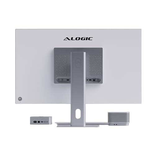 Image of ALOGIC Aspekt 32 inch 4K UHD USB-C Docking Monitor, IPS Matte Display- Variation (Silver)