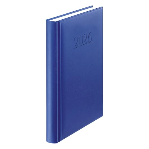 Herlitz �u�b�N�J�����_�[ �V�F�t�^�C�}�[ A5 2026 �u���[ 352�y�[�W 1��=1�y�[�W �h�C�c �p�b�h����J�o�[