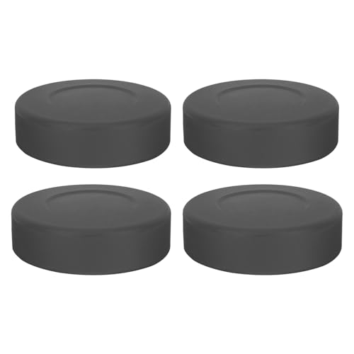 FRCOLOR 4個 アイスホッケー練習用ラバーパック 滑りやすく耐久性の製 可能硬で屋内外コート対応 トレーニング向けホッケー用品