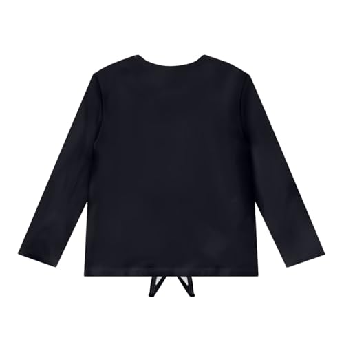 Upetstory Long Sleeve Shirt Tie Front Tops for Girls Kids Size 5-12 Years2