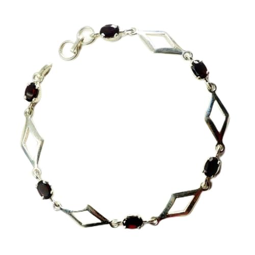 Grenat naturel rouge bague argent 925 ovale pour sublimer vos soirées