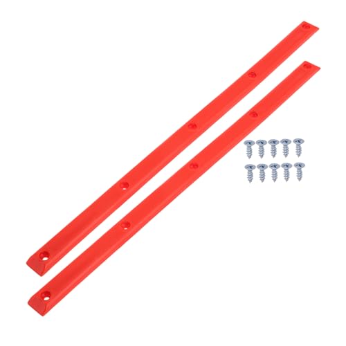 ibasenice Skateboard Accessory Kit Rib Bones Rails Protective Skid Plate for Skating