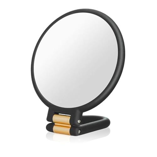 TELAIN Miroir grossissant 30X pour Voyage avec poignée, Double Face 1X/30X Miroir à Main pour Maquillage