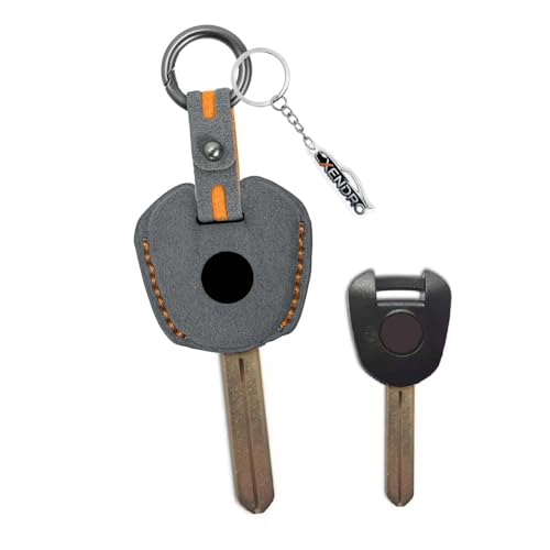 Coque de clé daim gris foncé Honda VFR800 pour éviter les chutes