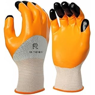 Rahul Professional Tiger Print Latex Palm Coated Safety Hand Gloves (Pack of 2) (B0CZXWGGQC) Amazon Price History, Amazon Price Tracker