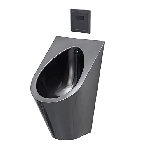 OTQEFTN 304 Stainless Steel Induction urinals,Household Wall-Mounted Vertical Toilets, Commercial Bathroom Urinal Funnel Toilet, Used in Bars, Hotels, Schools Public Toilet