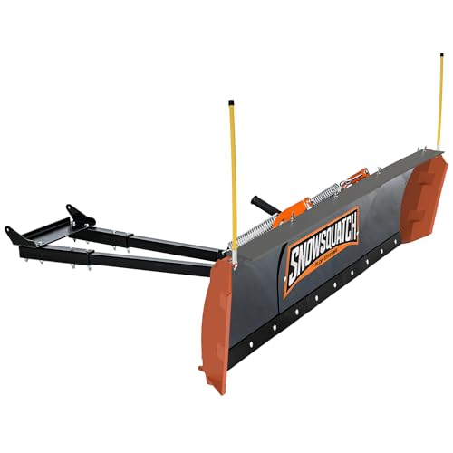 SNOWSQUATCH Deluxe UTV Snow Plow System 60-72 Inch Adjustable Steel Blade Universal Mount Kit