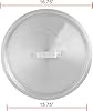 TrueCraftware- 50 qt. Aluminum Stock Pot Lid 16-3/4" x 1-1/4" 1.8mm Thickness- Multipurpose Pot Cover Cookware for Pasta Soup Pots Large Stockpot Lid Stew Simmering Pot Dishwasher Safe #4