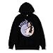 Spring Olivia Rodrigo Hoodie Casual Femmes Sweat Hommes surdimensionné à Manches Longues Pull Unisexe Streetwear Hip Hop Pull (Black,3XL)