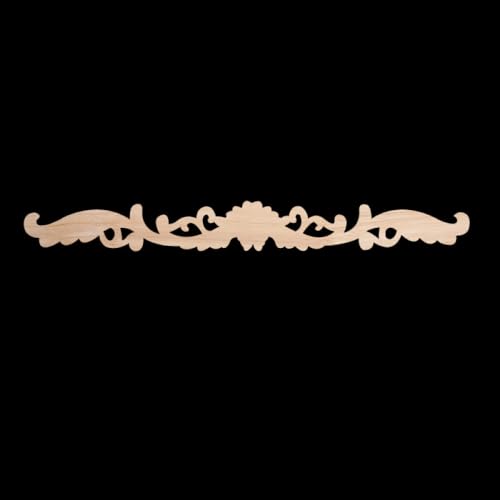 Apliques de madera tallada retro C23 para decoración elegante de muebles 3