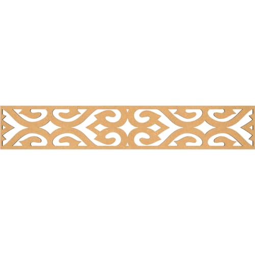 46 5/8"W x 8"H x 3/8"T Keene Fretwork Moulding, Raw MDF