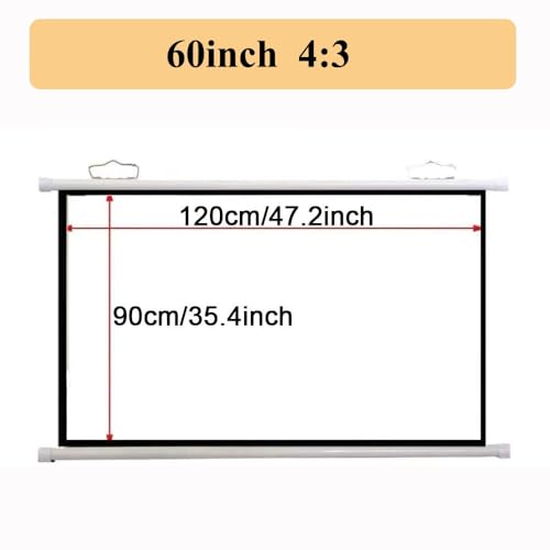 Pantalla Manual para Proyector 60" 4:3 miniatura 7