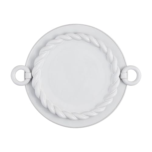 Mud Pie Twisted Round Nested Platter; small 11" dia | large 12 3/4" dia by Mud Pie - Used condition - US$25.84