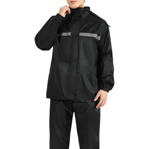 Combinaison de pluie pour moto Teksome veste étanche et pantalon réfléchissant pour motard