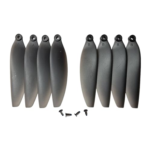 Hellery 8 Pièces Quadcopter Propeller Accessoires de Rechange pour Drone Hélice Léger Pièces de Rechange Haute Résistance Fabriquées En PP et Métal Convient P, Translucide