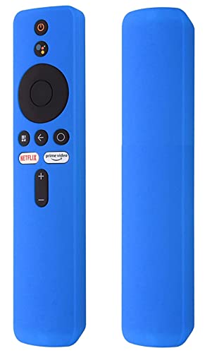 ETUZI Silicone Case Cover for Mi TV Stick | MI Box S | 3S Compatible for MI 4X | 4A Smart LED TV (Only Netflix & Prime Video/Live Button) (Blue)