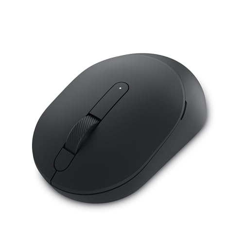 Dell MS5120W Mobile Pro Wireless Mouse – Wireless 2.4GHz, Bluetooth 5.0, Microsoft Swift Pair/Dell Pair (Windows 10 & 11 only), Optical LED Sensor - Black