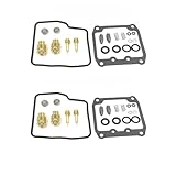 Carburetor Rebuild Kit for Suzuki VX800 & VS1400 Intruder (1990-1992) - Complete Repair Kit with Gaskets, Jets & Needles - Fits VX 800 & VS 1400 Motorcycle CV Carburetors(2 set A)